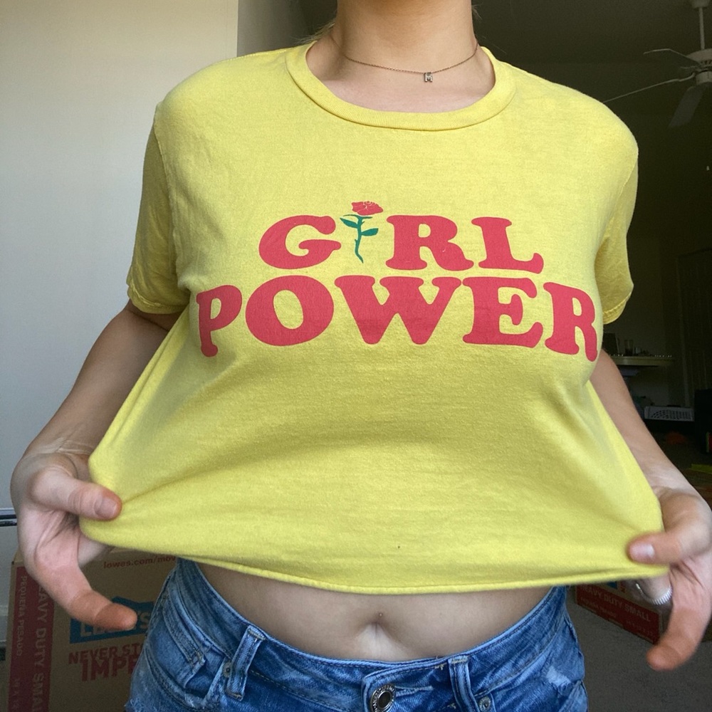 Girl Power Rose Crop Top